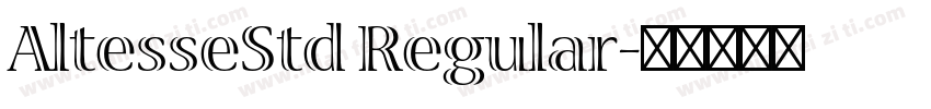 AltesseStd Regular字体转换